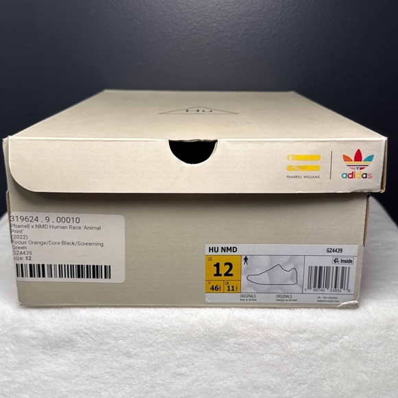 Adidas Pharrell x NMD Human Race ‘Animal Print’ - Size 12 - Picture 10 of 10